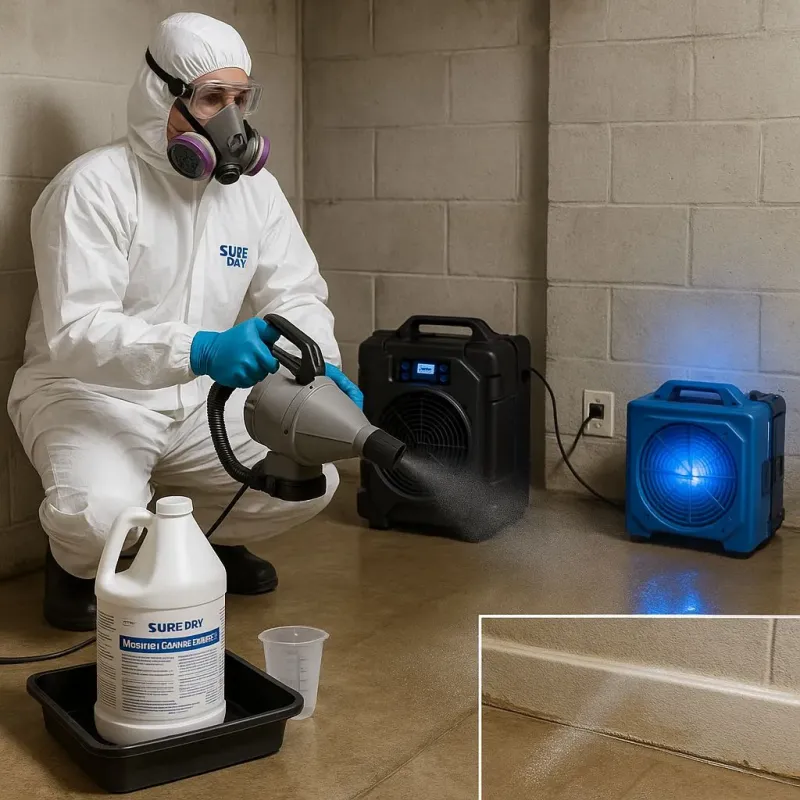 Sanitization and Odor Removal process in Montclair, VA